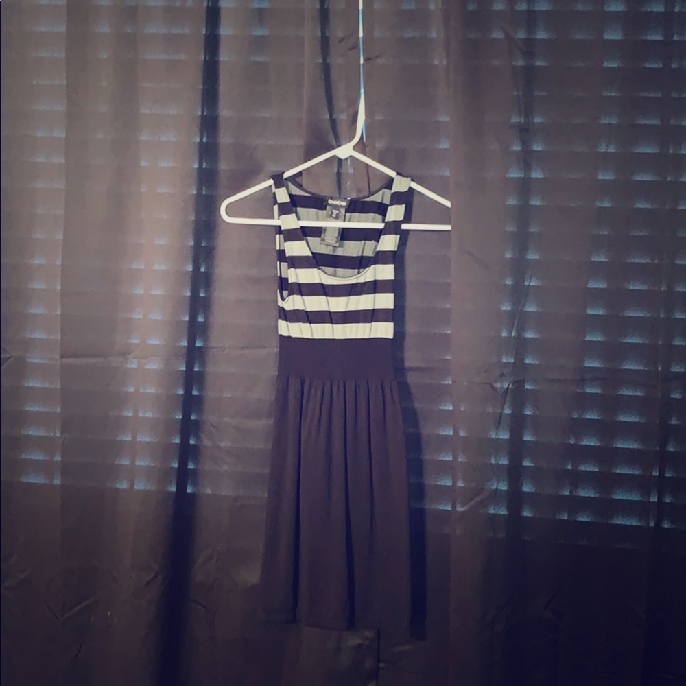 Bebe stretch dress black and grey